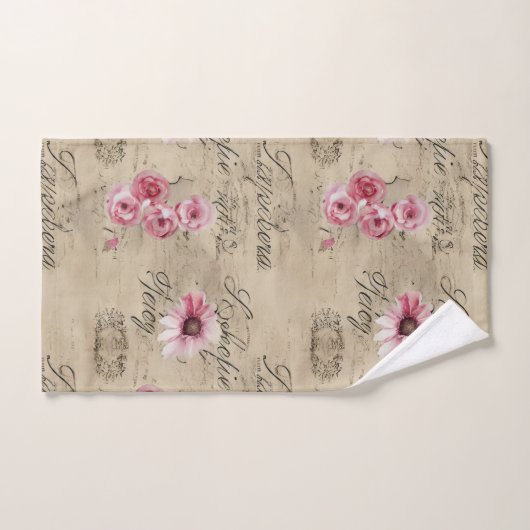 Een Franse Ephemera Design Series 20 Bad Handdoek (Handdoek)