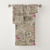 Een Franse Ephemera Design Series 24 Bad Handdoek (Insitu)