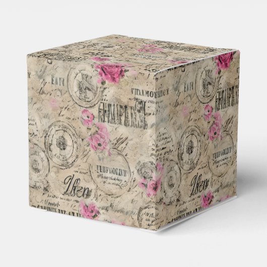 Een Franse Ephemera Design Series 24 Bedankdoosjes (Achterkant)