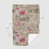 Een Franse Ephemera Design Series 24 Golfhanddoek (Insitu)