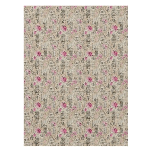 Een Franse Ephemera Design Series 24 Tafelkleed (Voorkant)