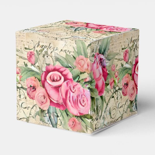 Een Franse Ephemera Design Series 26 Bedankdoosjes (Achterkant)