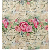 Een Franse Ephemera Design Series 26 Douchegordijn (Voorkant)