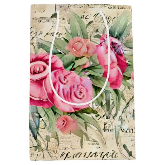 Een Franse Ephemera Design Series 26 Medium Cadeauzakje (Voorkant)