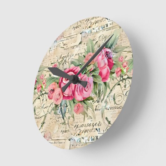 Een Franse Ephemera Design Series 26 Ronde Klok (Hoek)