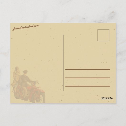 Een Freewheelin' Time Briefkaart (Achterkant)