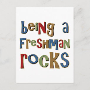 Een Freshman Rocks zijn Briefkaart