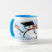 Een Frosty Snowman Mok (Voorkant links)