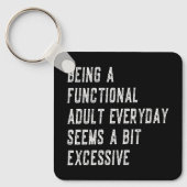 Een functionele volwassen alledaagse grappige geze sleutelhanger (Voorkant)