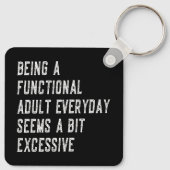 Een functionele volwassen alledaagse grappige geze sleutelhanger (Achterkant)