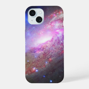 Een galactisch licht Show in spiraalvormige sterre iPhone 15 Hoesje