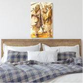 Een Gallòglach en twee kernen - Albrecht Dürer Canvas Afdruk (Insitu (Slaapkamer))