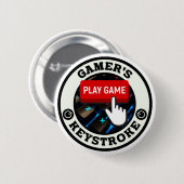 Een Gamer's One en Only Keystroke Ronde Button 5,7 Cm (Voorkant /achterkant)