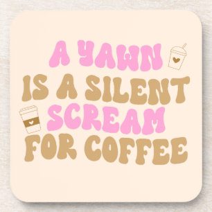 Een gangetje is een stille schreeuw om de koffiero bier onderzetter