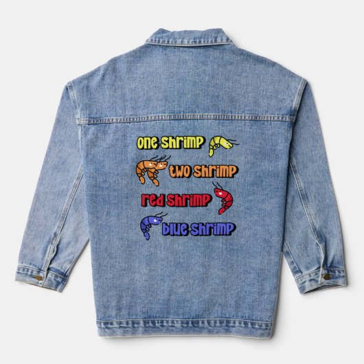 Een garnaal Twee Garnalen Denim Jacket (Achterkant)