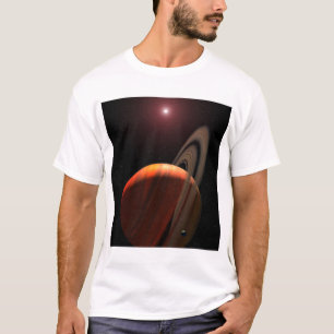 Een gasreusachtige planeet rond een rode dwerg t-shirt