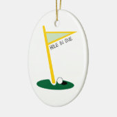 Eén gat keramisch ornament (Links)