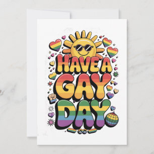 Een Gay Day LGBT Pride Maand Kaart