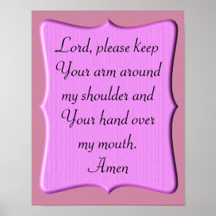 Een gebed - kunstmatig poster