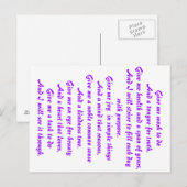 Een gebed vol hoop briefkaart (Voorkant / Achterkant)