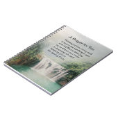 Een gebed voor je mooie Natuur waterval Notitieboek (Linkerzijde)