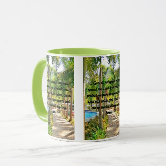 Een gebeden voor hulp en bescherming tweetone Mok (Voorkant links)