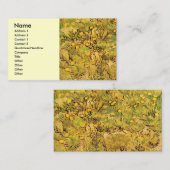 Een gebied van Gele Bloemen door Vincent van Gogh Visitekaartje (Voorkant / Achterkant)
