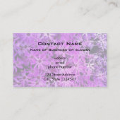 Een gebied van Paarse en roze dagen Visitekaartje (Achterkant)