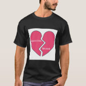 Een gebroken hart t-shirt (Voorkant)