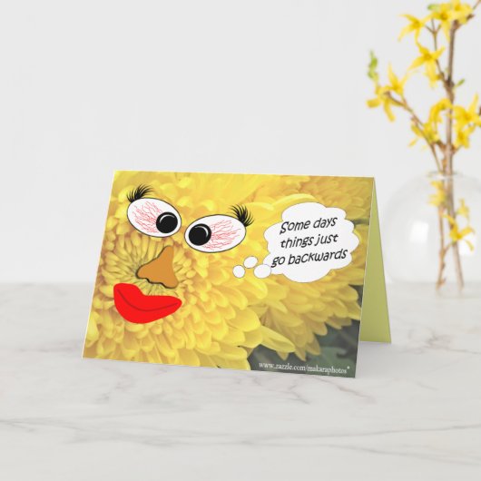 Een gebufferde Mum-pas elke keer aan Kaart (Gele Bloem)