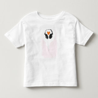 Een gedachtenbel met een hart en een hoofdtelefoon kinder shirts