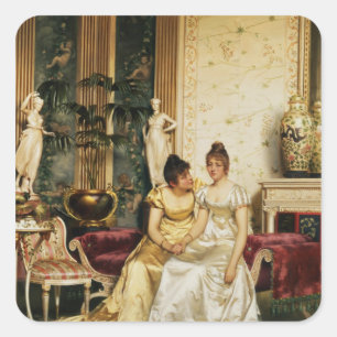 Een gedeeld vertrouwen vierkante sticker