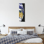Een gedeeltelijk uitzicht van de Aarde dat Austral Canvas Afdruk (Insitu (Slaapkamer))