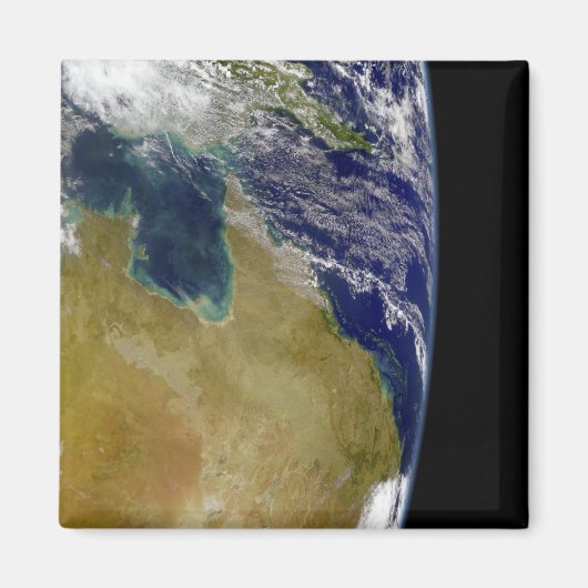 Een gedeeltelijk uitzicht van de Aarde dat Austral Magneet (Voorkant)