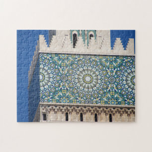 Een gedeeltelijk uitzicht van de moskee Hasan II i Legpuzzel