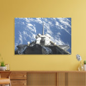 Een gedeeltelijk uitzicht van Space Shuttle Atlant Canvas Afdruk (Insitu (Woonkamer))