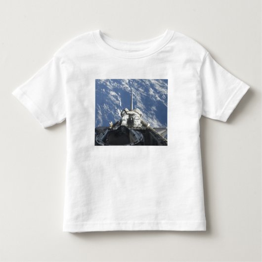 Een gedeeltelijk uitzicht van Space Shuttle Atlant Kinder Shirts (Voorkant)