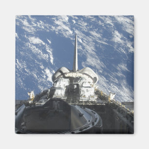 Een gedeeltelijk uitzicht van Space Shuttle Atlant Magneet