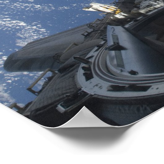 Een gedeeltelijk uitzicht van Space Shuttle Atlant Poster (Hoek)