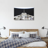 Een gedeeltelijk uitzicht van Space Shuttle Canvas Afdruk (Insitu (Slaapkamer))