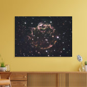 Een gedetailleerd uitzicht op de stoffelijke reste canvas afdruk (Insitu (Woonkamer))