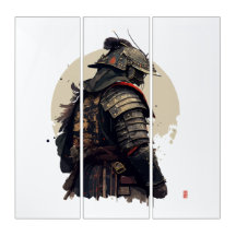 Een gedetailleerde samurai-illustratie