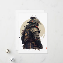 Een gedetailleerde samurai-illustratie