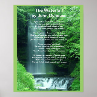 Een gedicht: De waterval Poster
