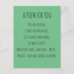 Een gedicht voor jou briefkaart