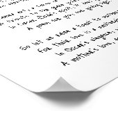 Een gedicht voor moeder "Wilde stijl" Poster (Hoek)