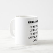 Een gedicht voor morgens koffiemok (Voorkant links)