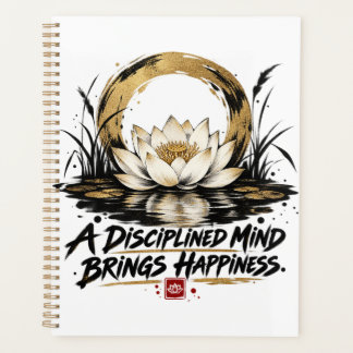Een gedisciplineerde geest brengt geluk Lotus Mind Planner