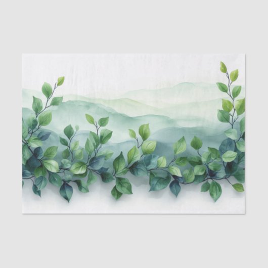 Een gedraaide wijnstok tissuepapier (Voorkant)