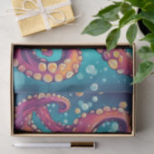 Een gedurfde Pop Art Octopus Decoupage Design Tissuepapier (Geschenk)